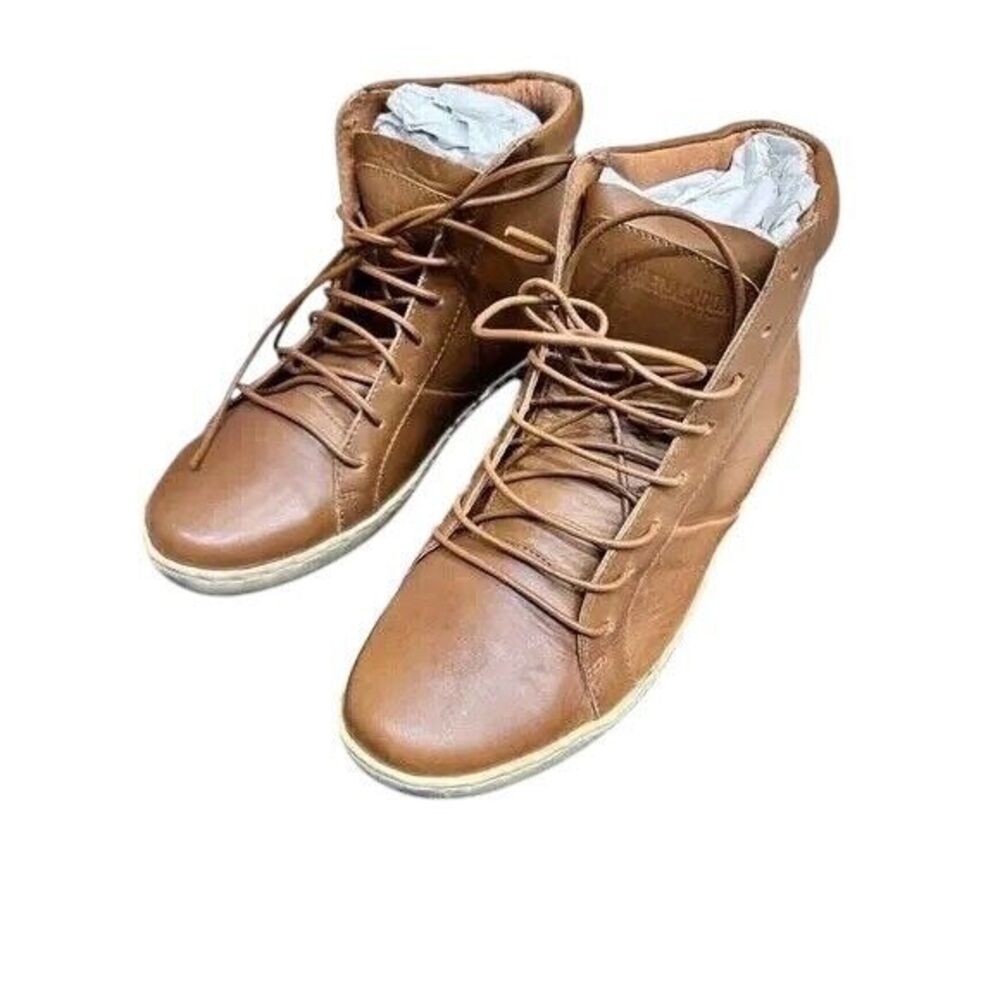 MAN X ONE TEASPOON MENS LEATHER CHELSEA BOOTS BROWN‎ NEW EU41/US10 RET$380